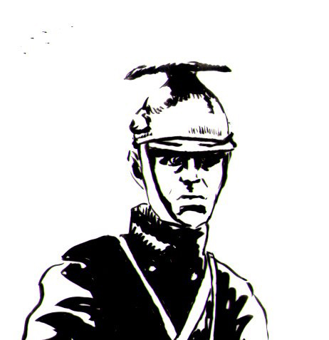 First world war - Belgian lancer 1914 - inked